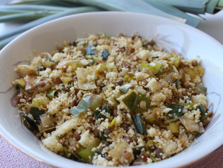 budget couscous met prei en linzen