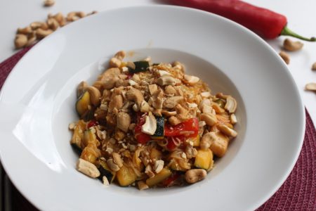 wokrecept met paprika cashewnoten