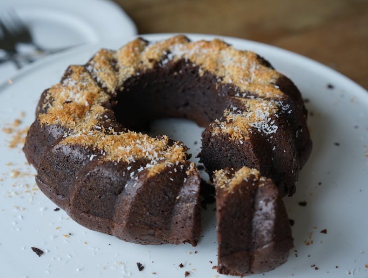 snelle chocoladecake maken met kokos