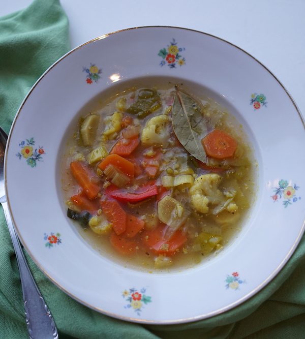 Recept voor groentesoep met gember