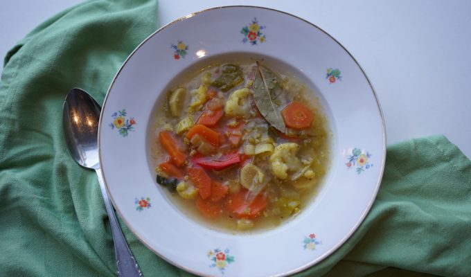 Recept voor groentesoep met gember