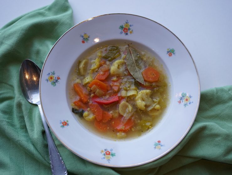 Recept voor groentesoep met gember